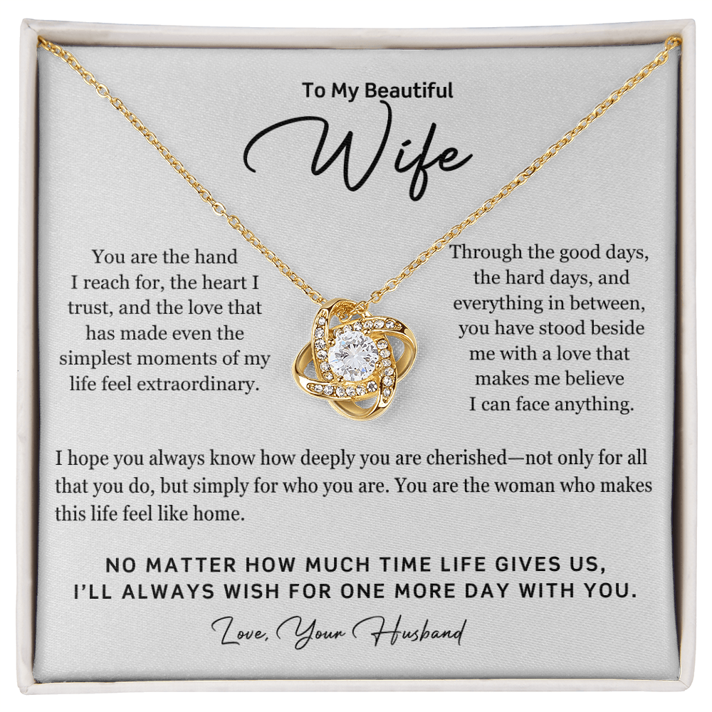 To My Beautiful Wife – One More Day Necklace