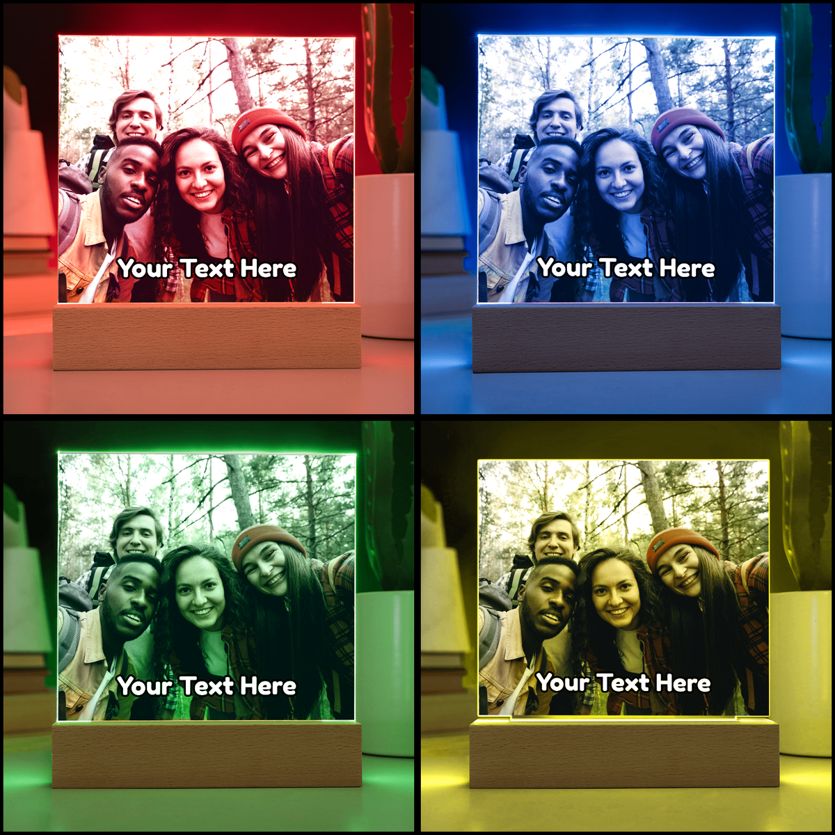 Upload Your Own Photo & Custom Text Acrylic Plaque