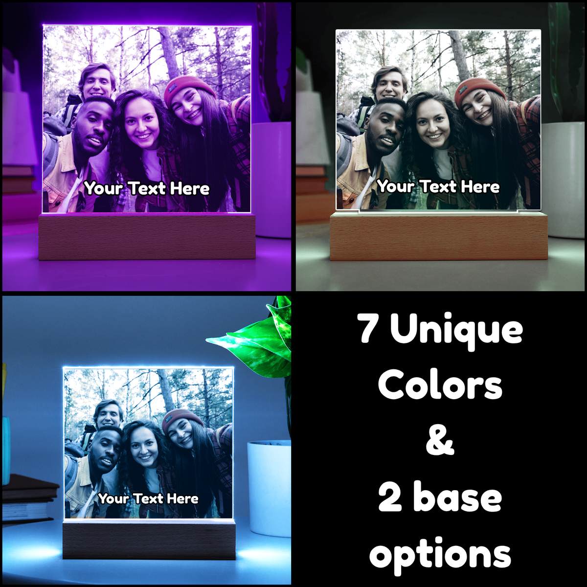 Upload Your Own Photo & Custom Text Acrylic Plaque