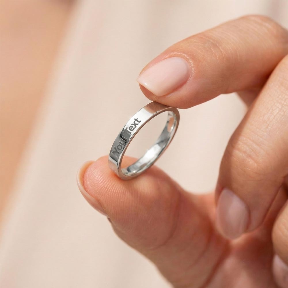 Personalized Engraved Women's Ring