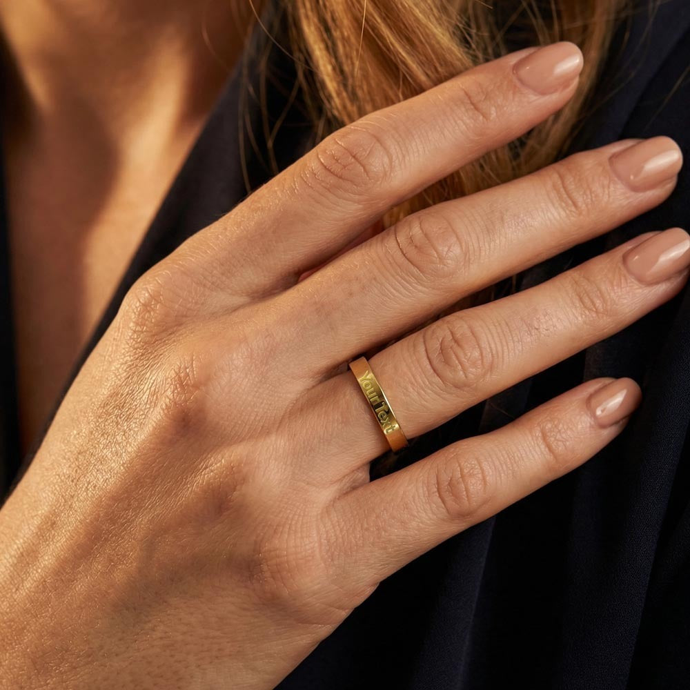 Personalized Engraved Women's Ring