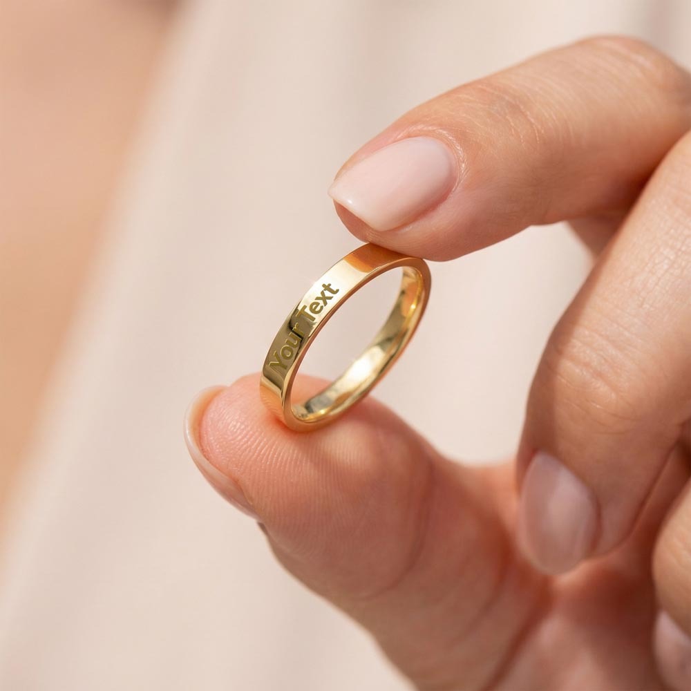 Personalized Engraved Women's Ring