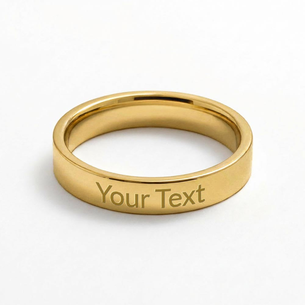 Personalized Engraved Women's Ring