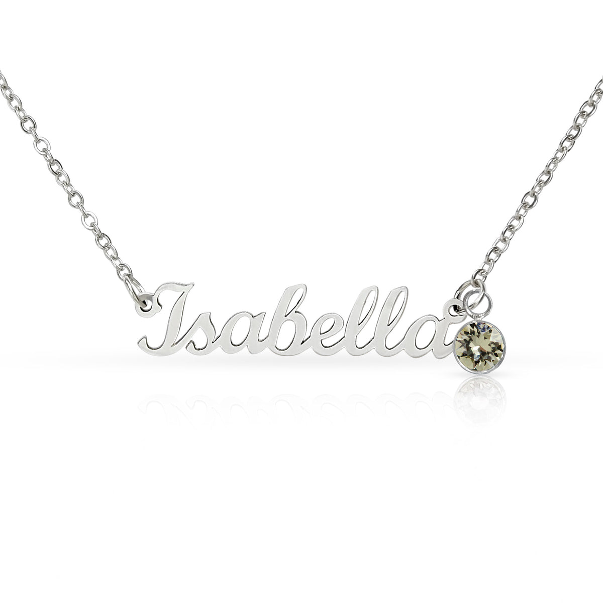 Custom Name & Birthstone Necklace