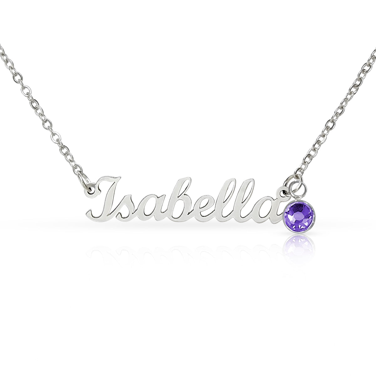 Custom Name & Birthstone Necklace