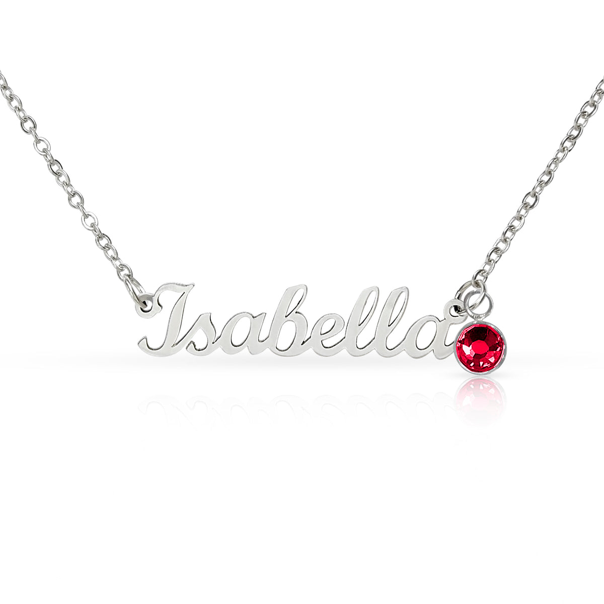 Custom Name & Birthstone Necklace