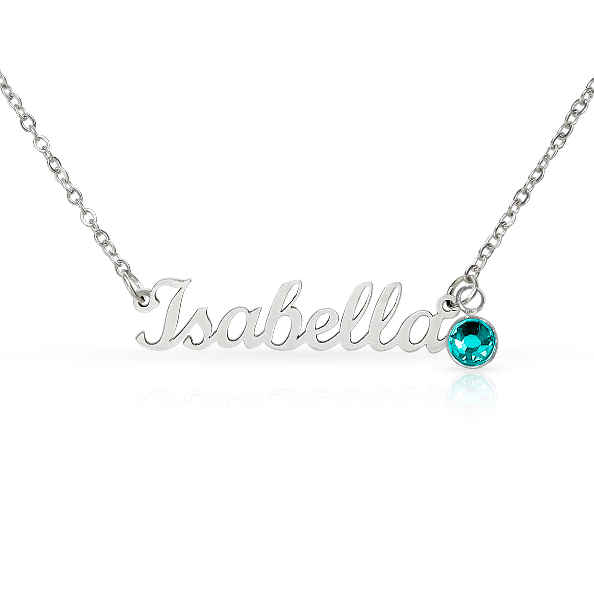 Custom Name & Birthstone Necklace