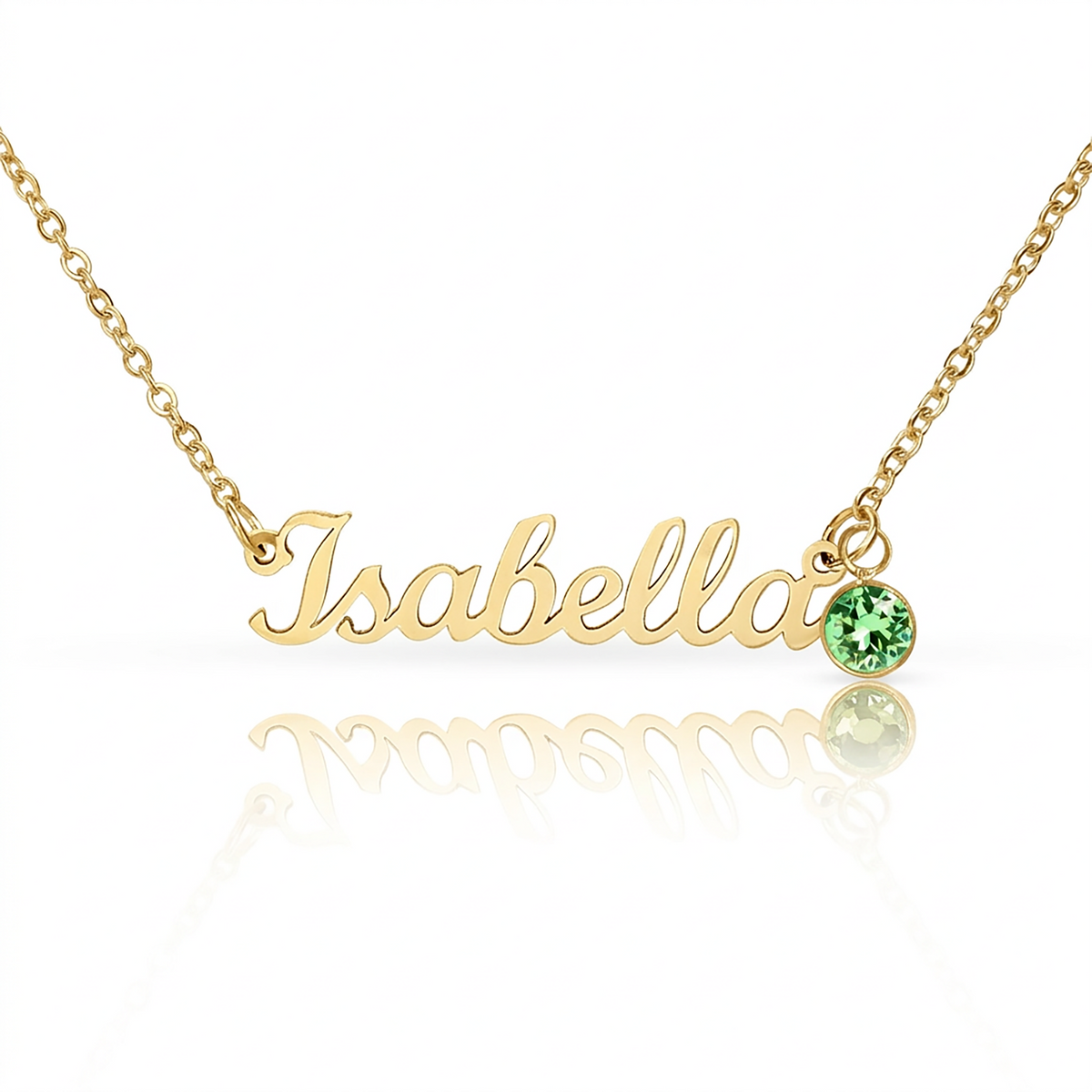 Custom Name & Birthstone Necklace