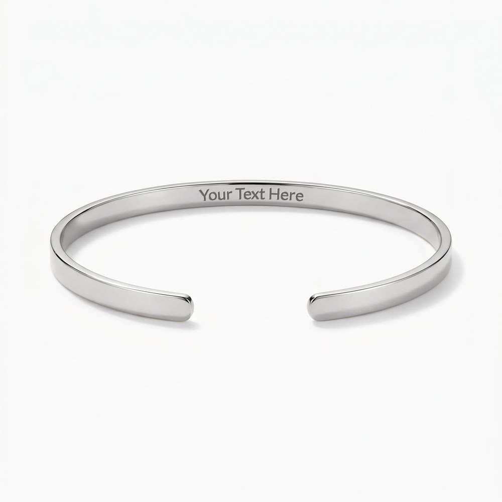 Best Dad Ever Personalized Kids Fist Bump Engraved Cuff Bracelet Gift Set