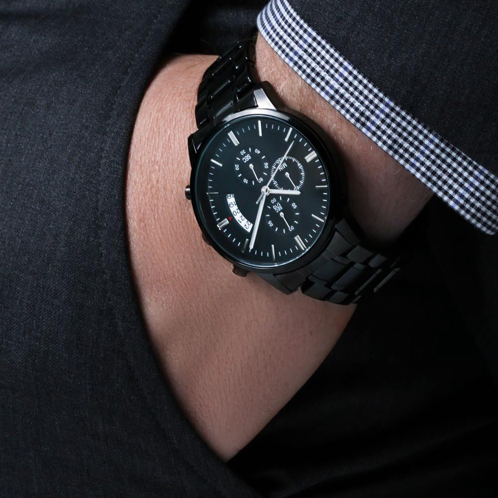 Great Fisherman, Better Dad Engraved Chronograph Watch