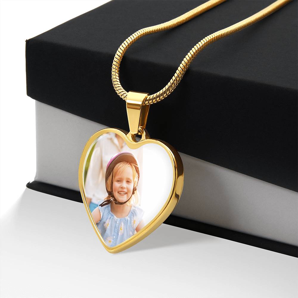 Add Your Own Photo Heart Pendant