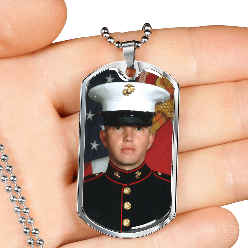 Add Your Own Photo Dog tag Necklace