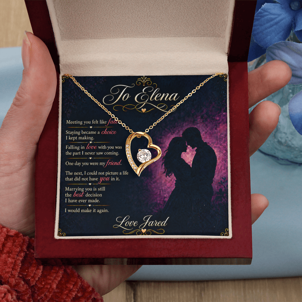 To My Wife – My Best Decision Forever Love Necklace