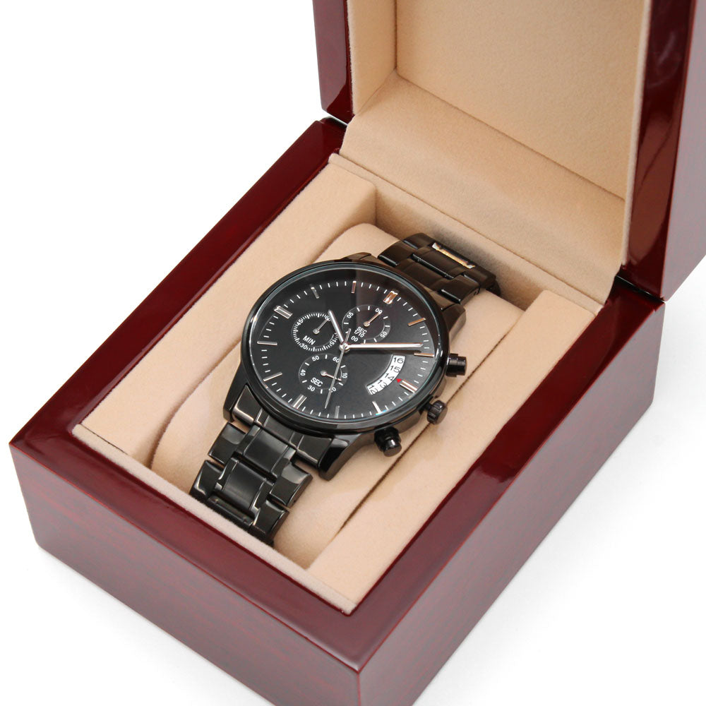 Thank You for Always Doing Your Best Engraved Chronograph Watch