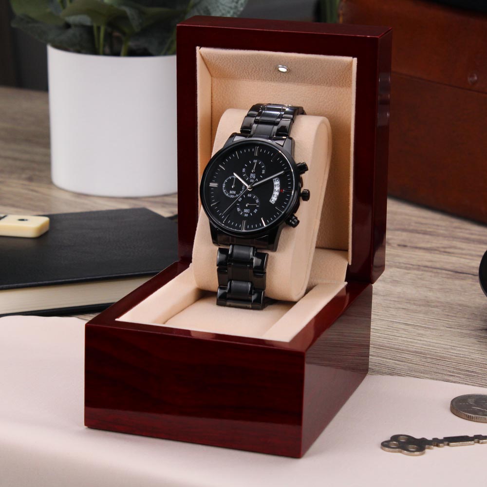 Thank You for Always Doing Your Best Engraved Chronograph Watch