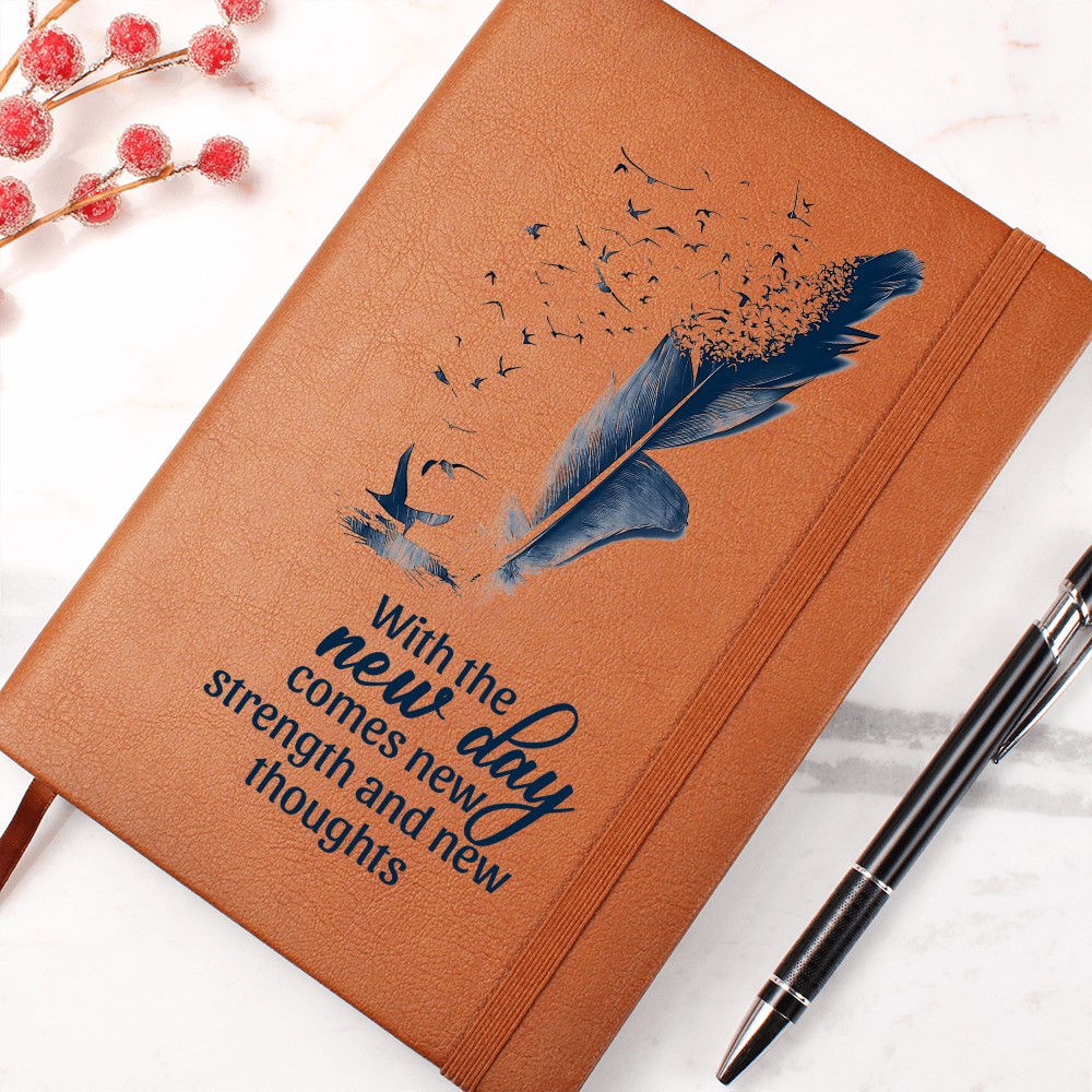 With the New Day Comes New Strength Inspirational Graphic Journal