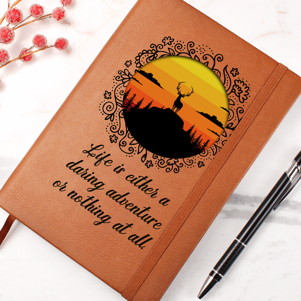 Life Is a Daring Adventure Inspirational Graphic Journal