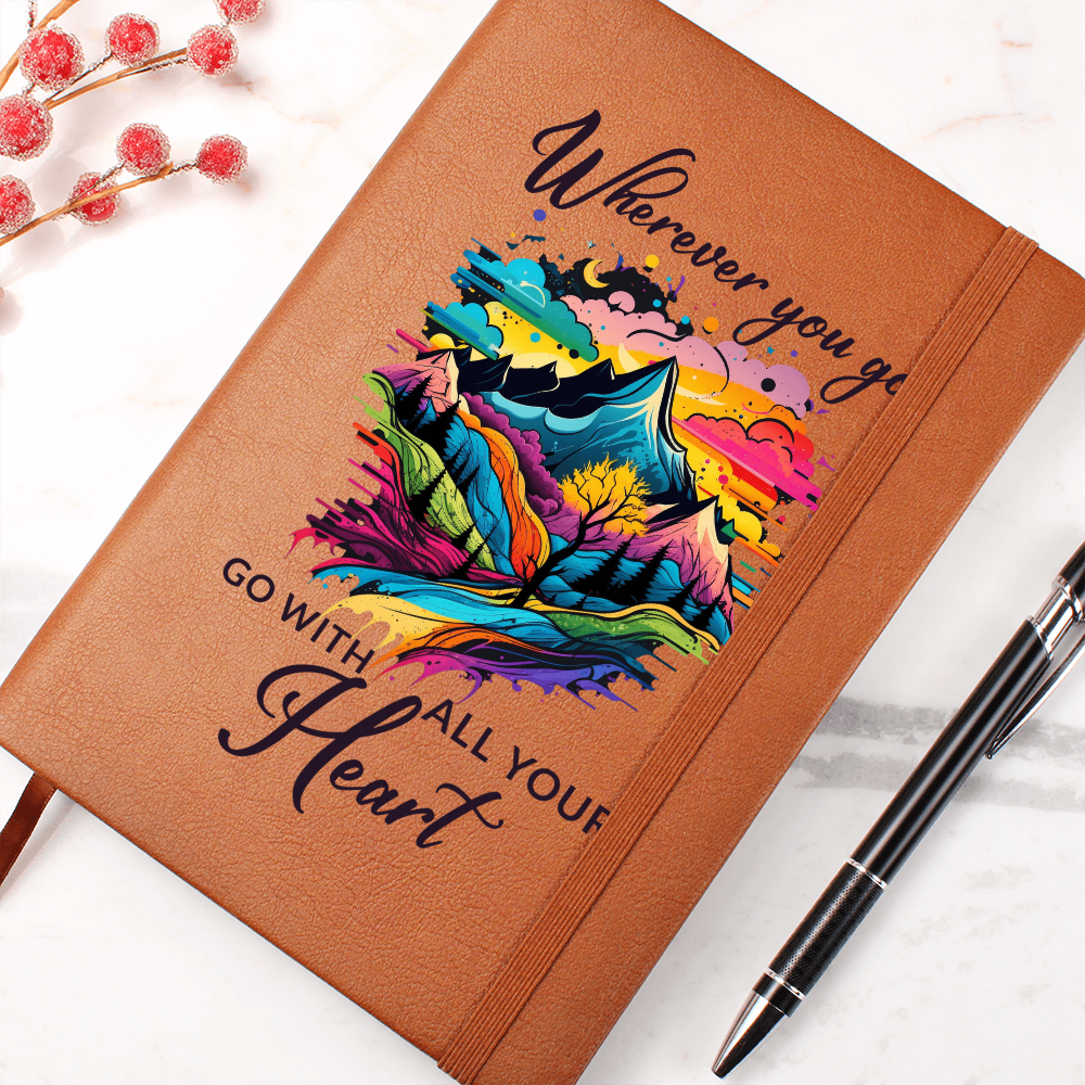 Wherever You Go, Go With All Your Heart Personalized Graphic Journal