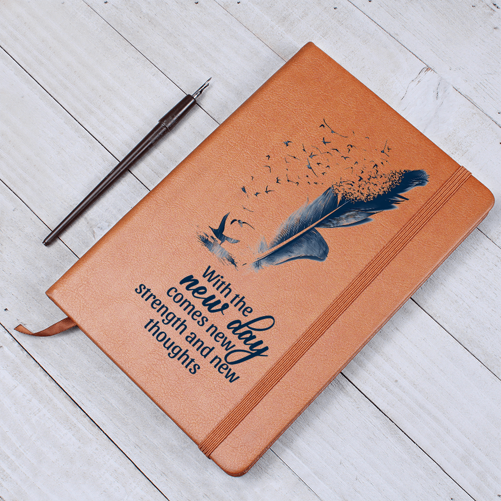 With the New Day Comes New Strength Inspirational Graphic Journal