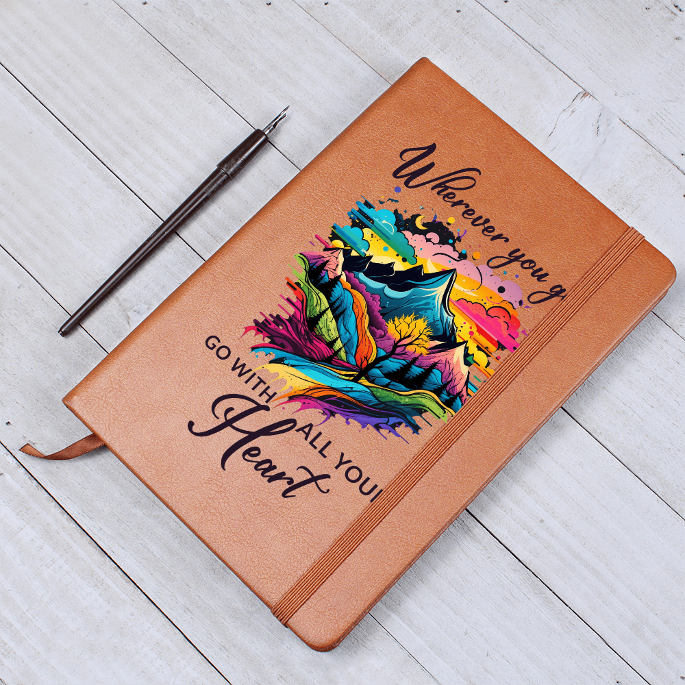 Wherever You Go, Go With All Your Heart Personalized Graphic Journal
