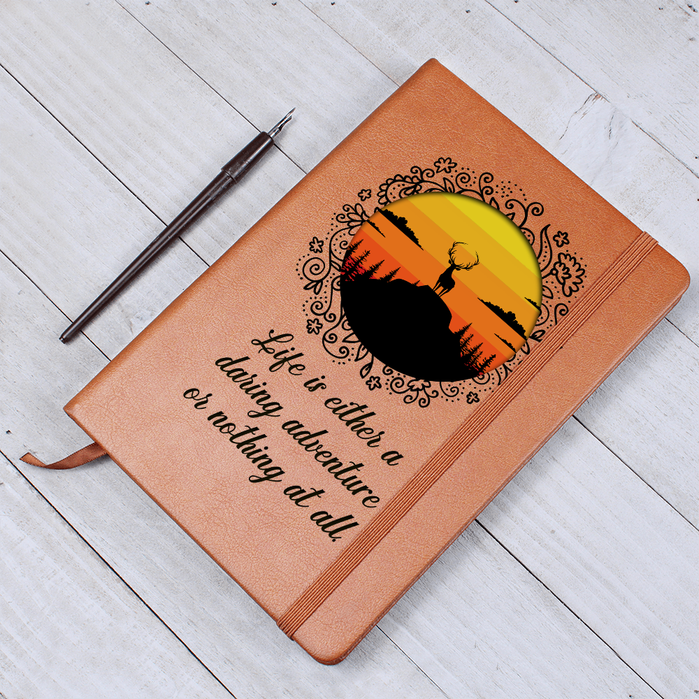 Life Is a Daring Adventure Inspirational Graphic Journal