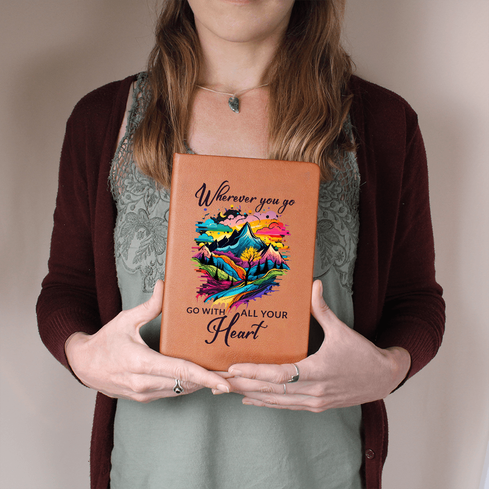 Wherever You Go, Go With All Your Heart Personalized Graphic Journal