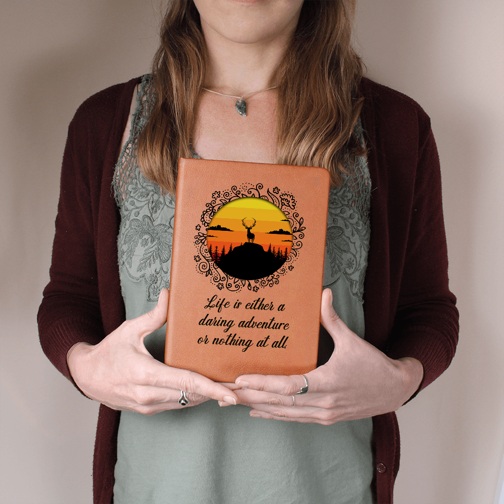 Life Is a Daring Adventure Inspirational Graphic Journal