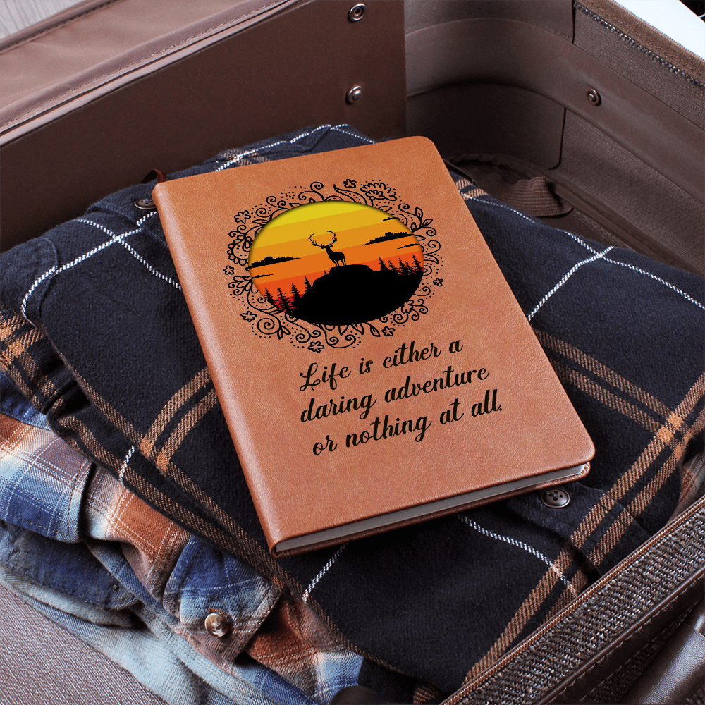 Life Is a Daring Adventure Inspirational Graphic Journal