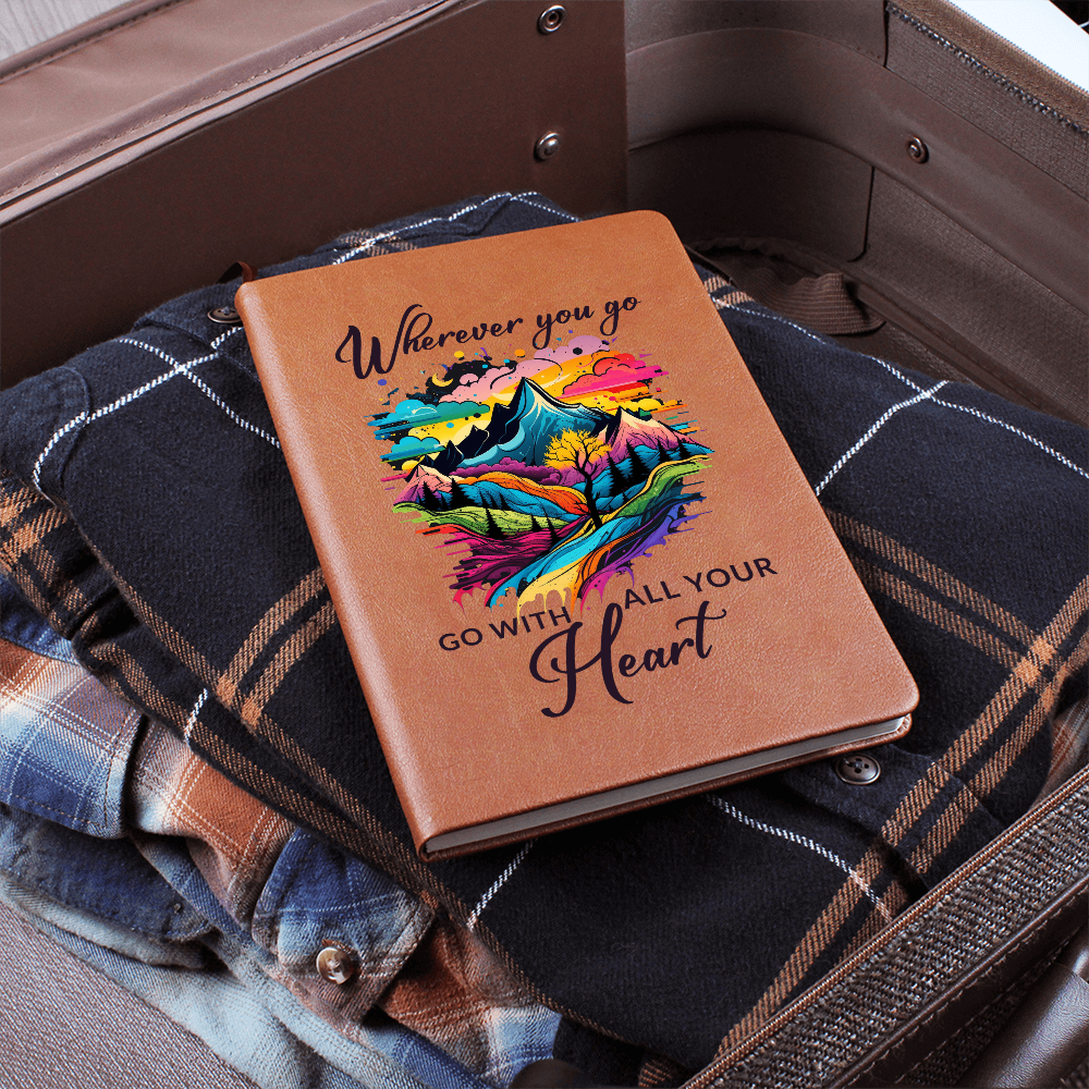 Wherever You Go, Go With All Your Heart Personalized Graphic Journal