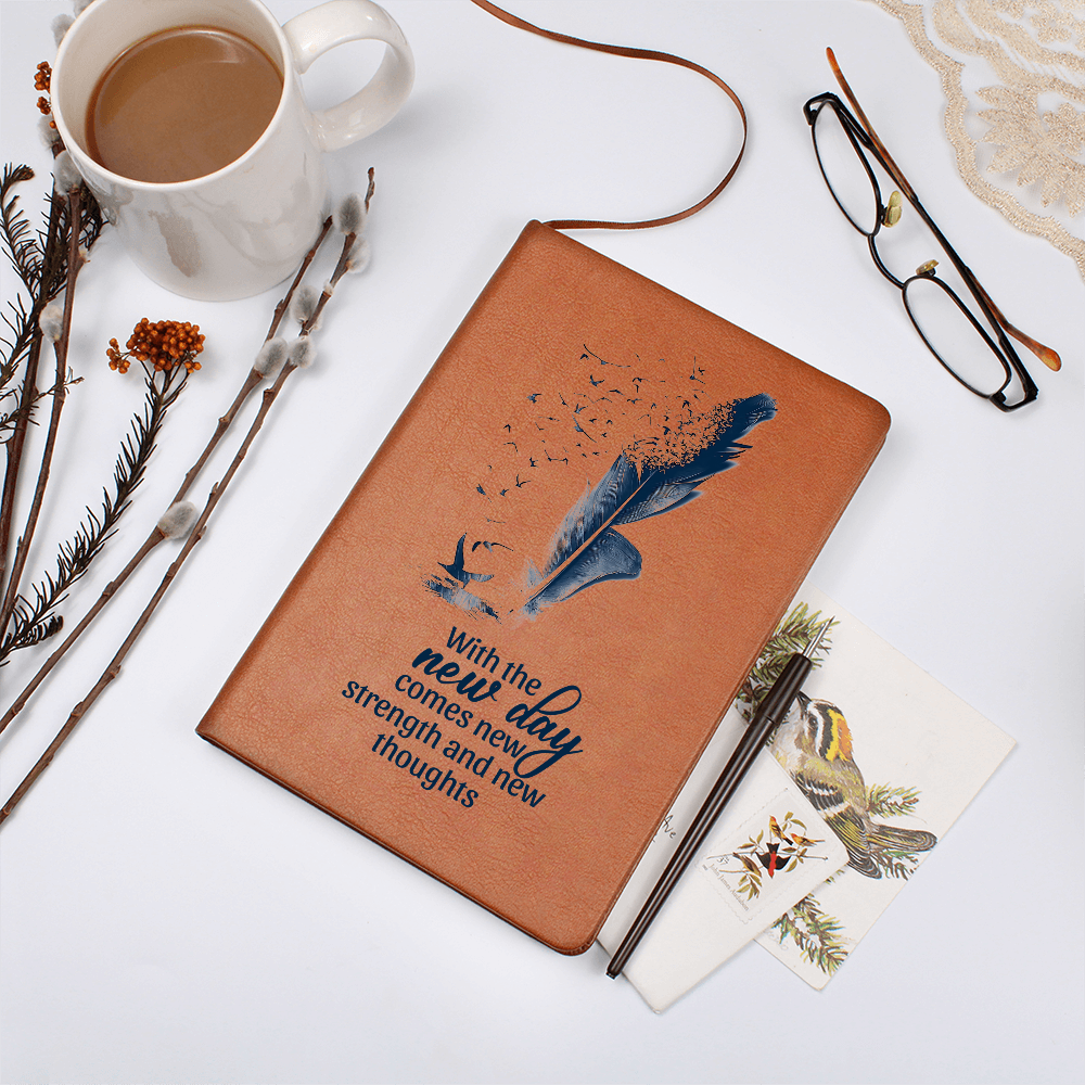 With the New Day Comes New Strength Inspirational Graphic Journal