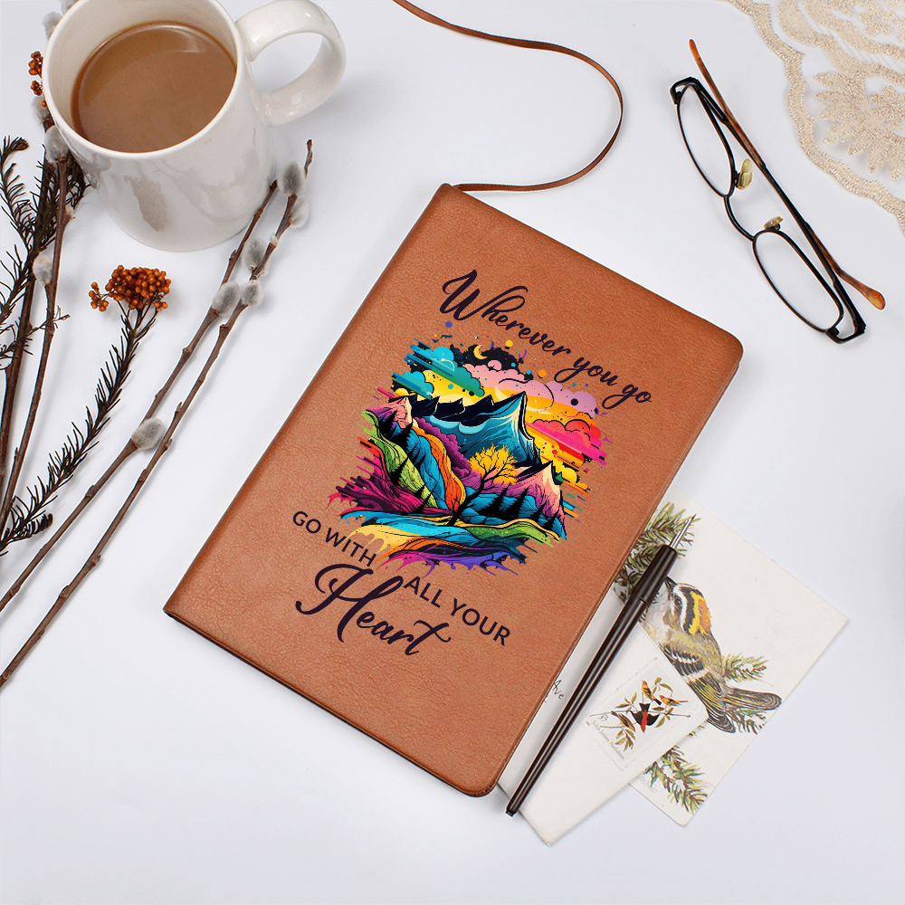 Wherever You Go, Go With All Your Heart Personalized Graphic Journal