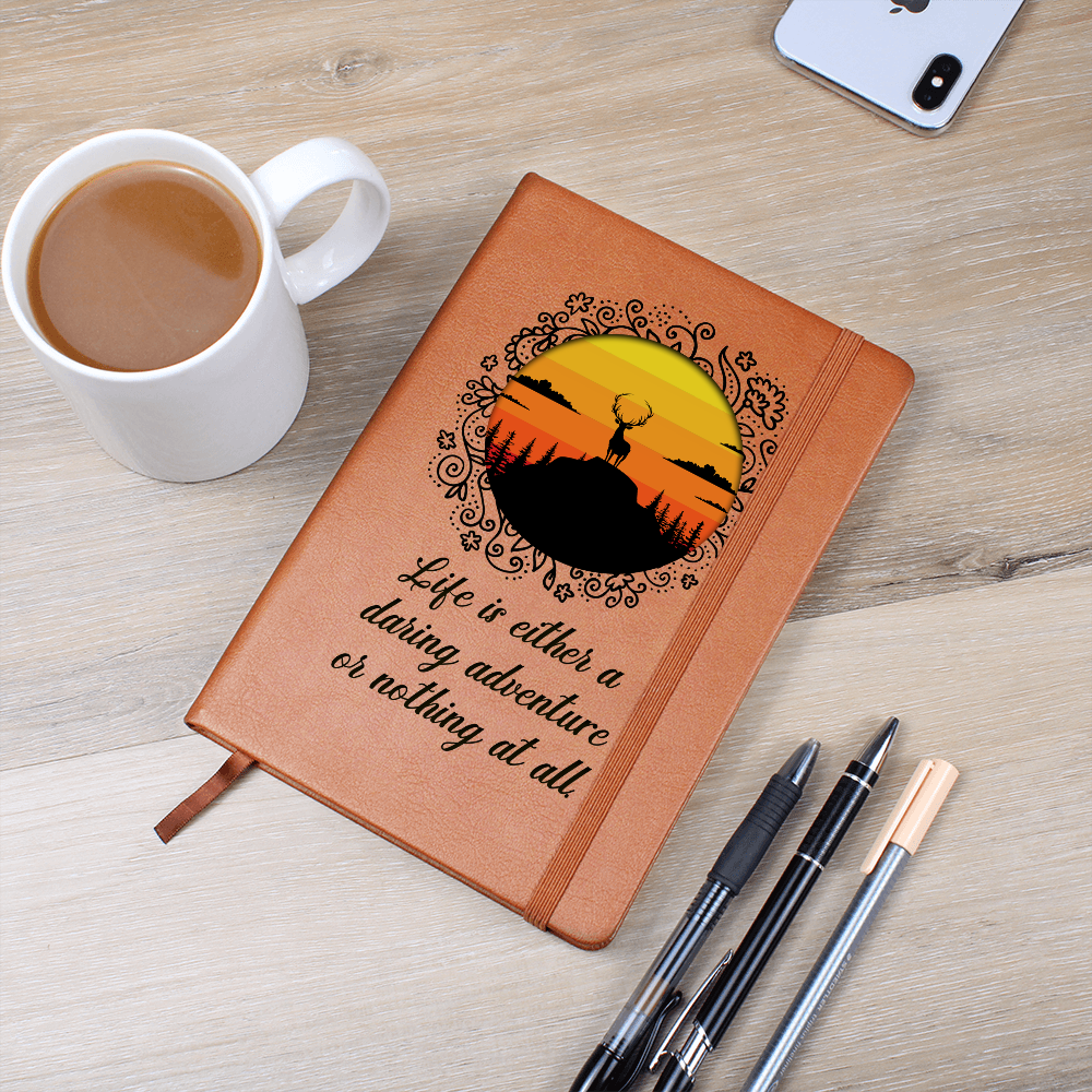 Life Is a Daring Adventure Inspirational Graphic Journal