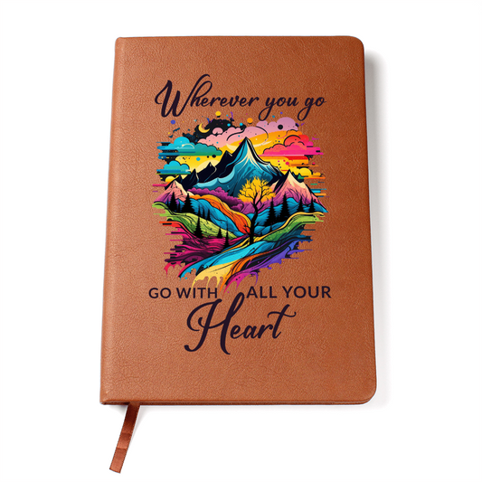 Wherever You Go, Go With All Your Heart Personalized Graphic Journal