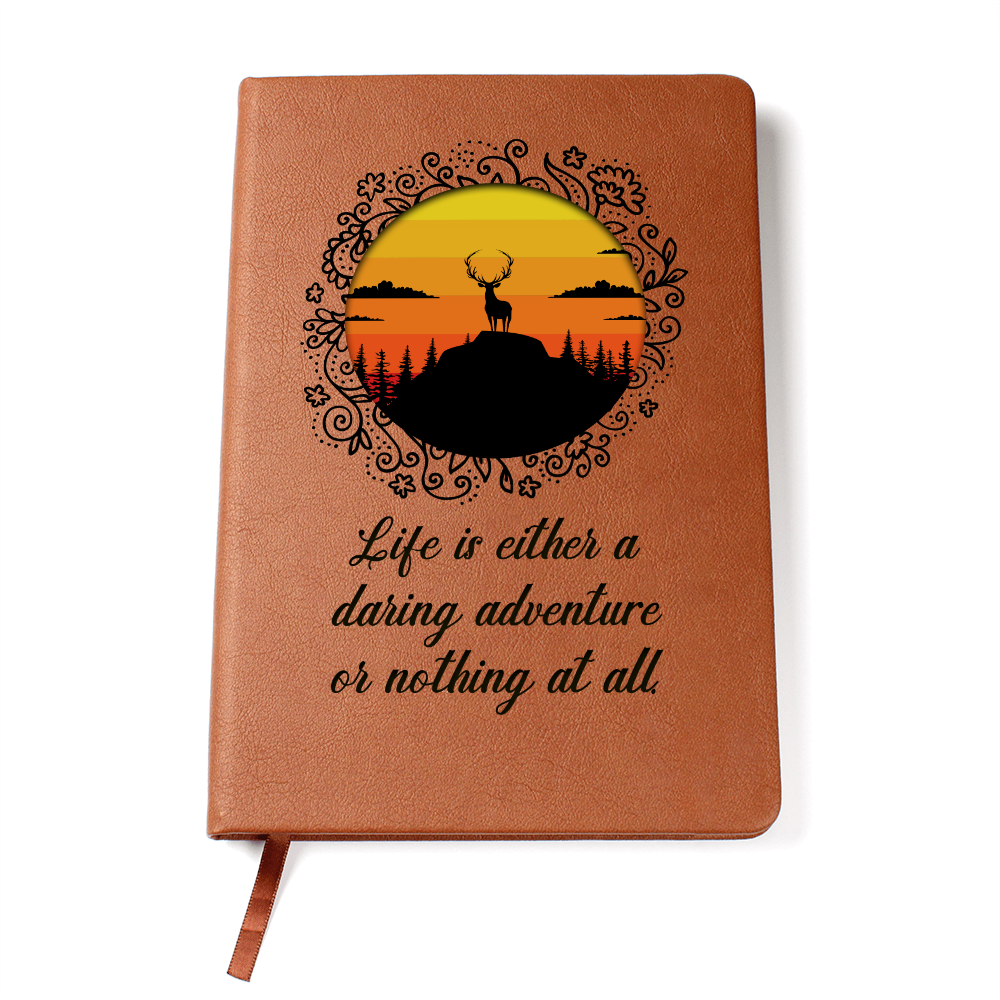 Life Is a Daring Adventure Inspirational Graphic Journal