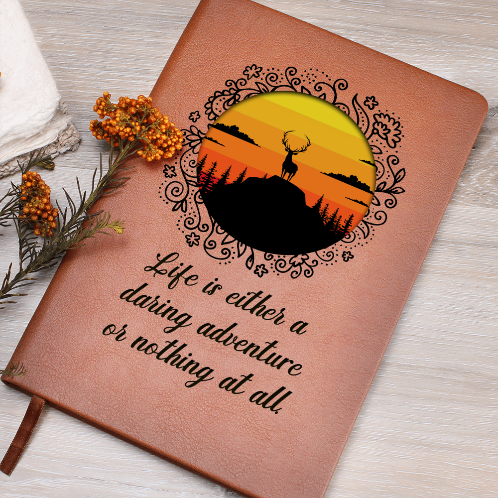Life Is a Daring Adventure Inspirational Graphic Journal