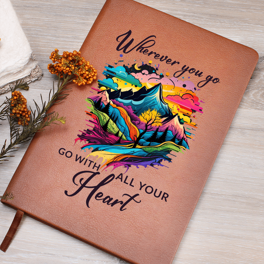 Wherever You Go, Go With All Your Heart Personalized Graphic Journal