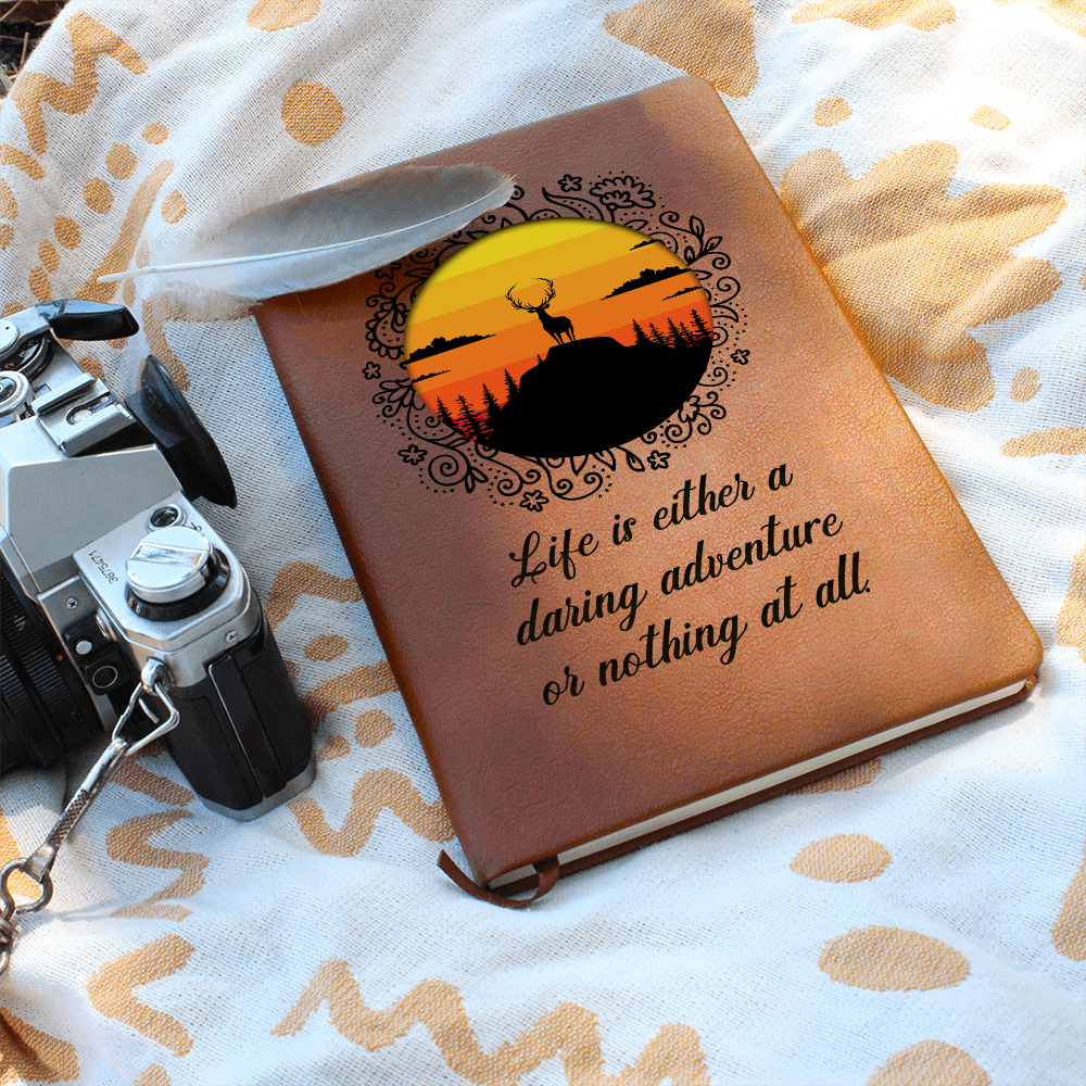 Life Is a Daring Adventure Inspirational Graphic Journal