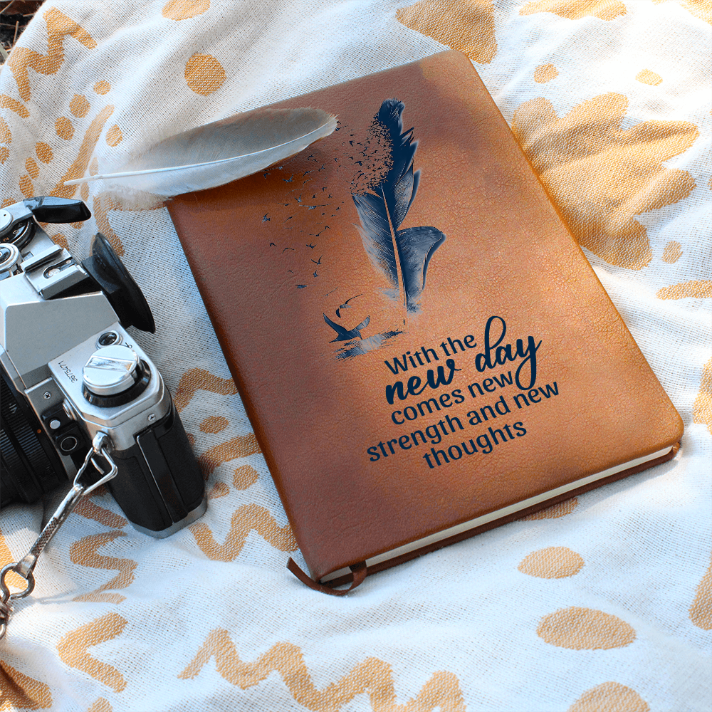 With the New Day Comes New Strength Inspirational Graphic Journal