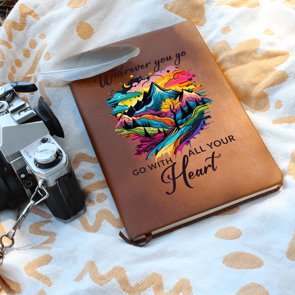 Wherever You Go, Go With All Your Heart Personalized Graphic Journal