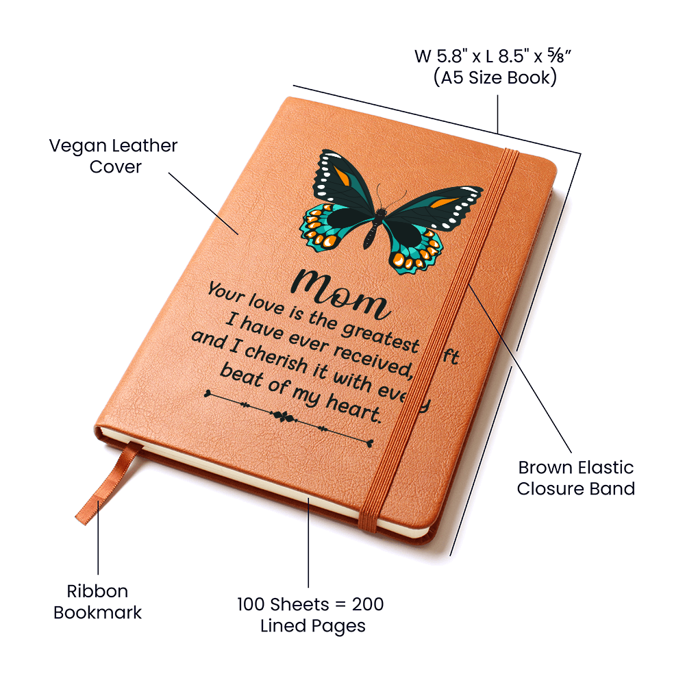 Mom, Your Love Is the Greatest Gift Butterfly Graphic Journal