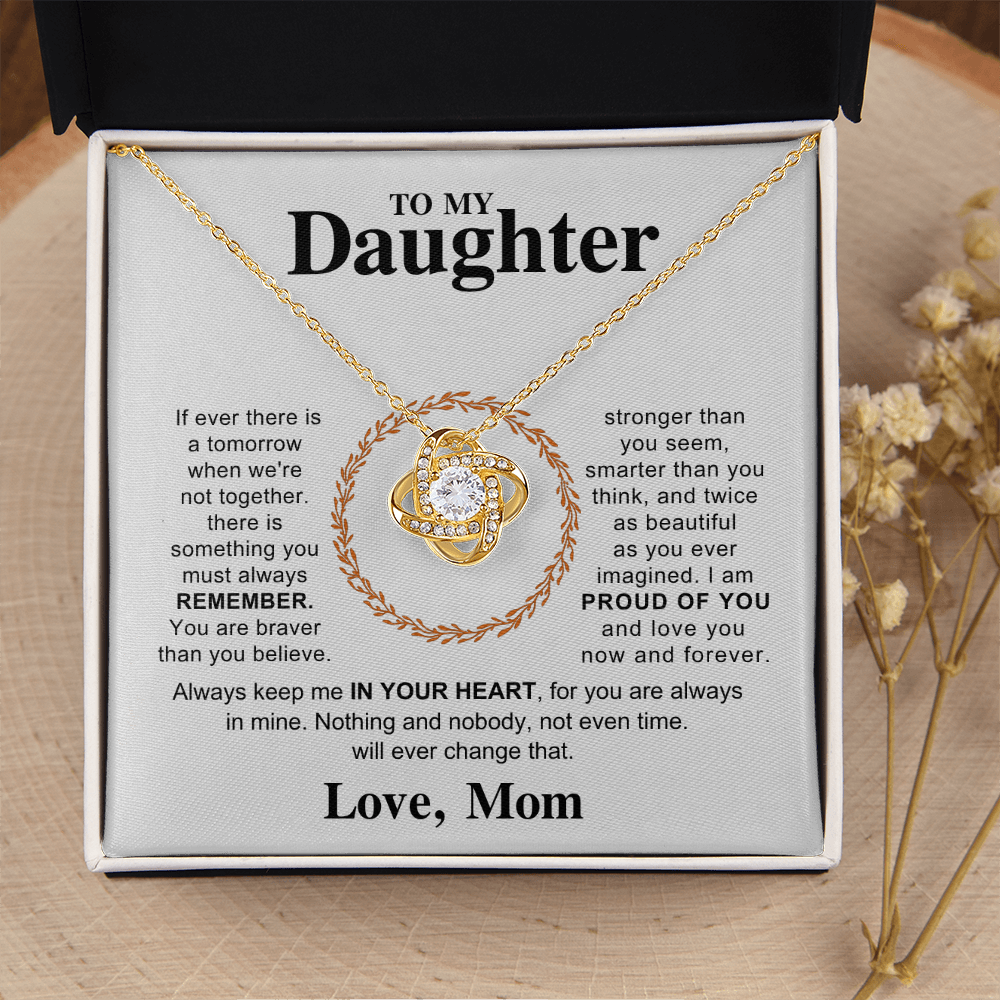 To My Daughter – Forever Love Heart Necklace from Mom
