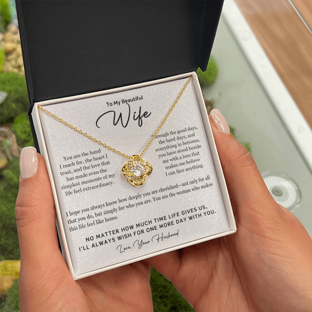 To My Beautiful Wife – One More Day Necklace