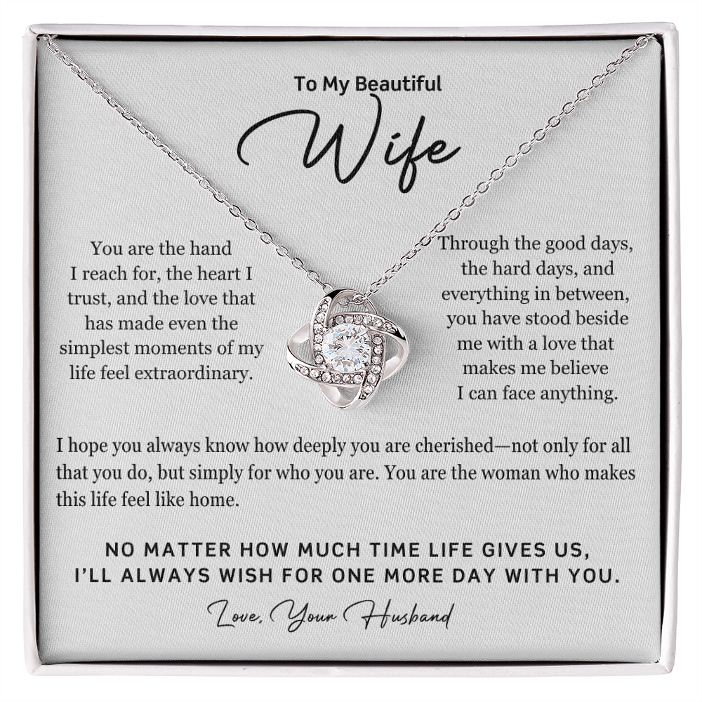 To My Beautiful Wife – One More Day Necklace