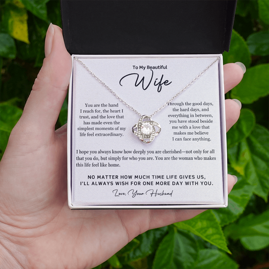 To My Beautiful Wife – One More Day Necklace