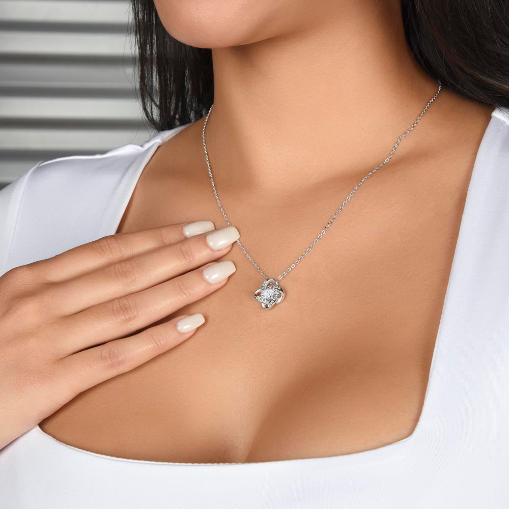 To My Beautiful Wife – A Thousand Lifetimes Love Knot Necklace