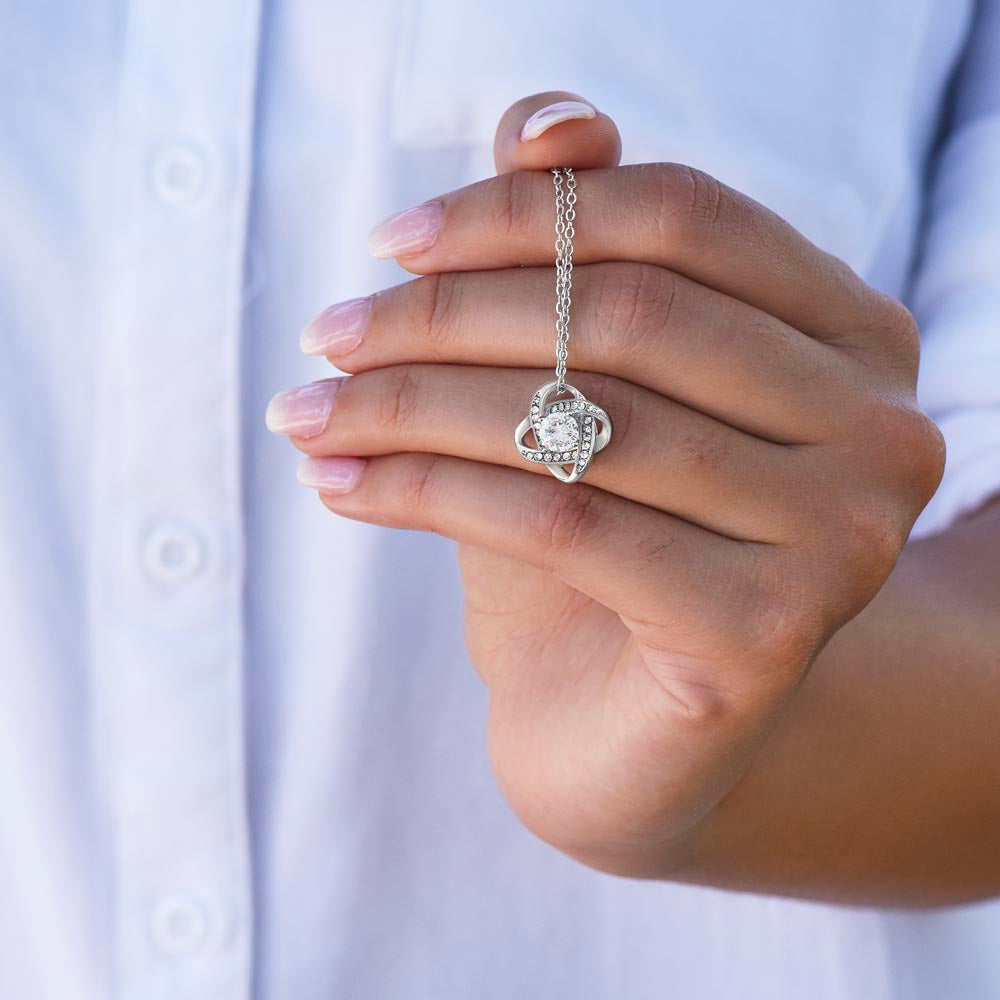 To My Beautiful Wife – A Thousand Lifetimes Love Knot Necklace