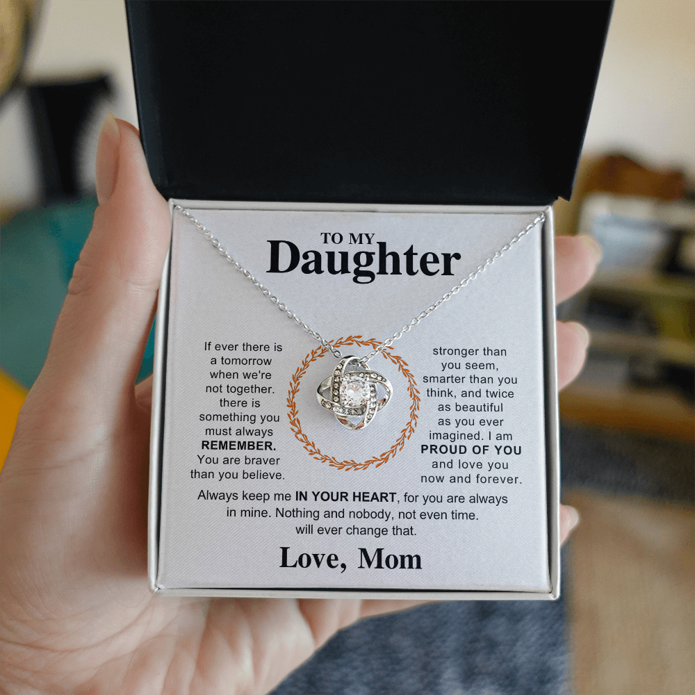 To My Daughter – Forever Love Heart Necklace from Mom