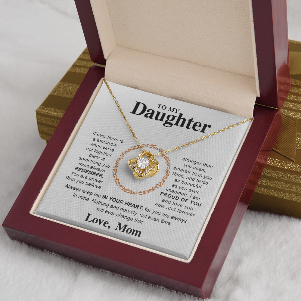 To My Daughter – Forever Love Heart Necklace from Mom