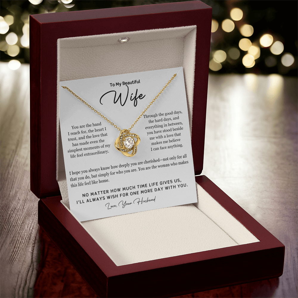 To My Beautiful Wife – One More Day Necklace