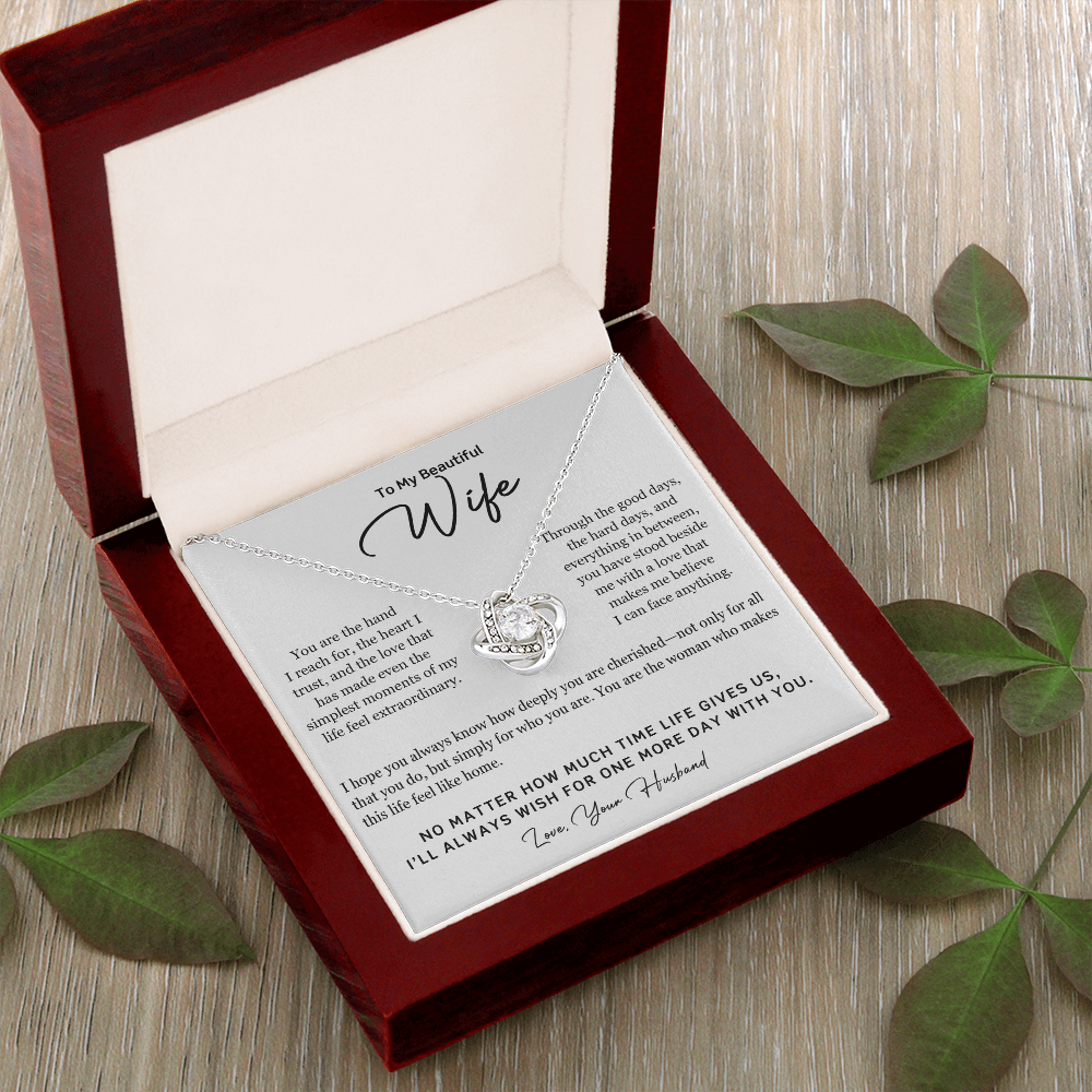 To My Beautiful Wife – One More Day Necklace